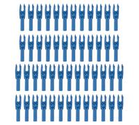 PATIKIL 50 Pièces Encoches de Flèche d'Archerie 4,2 mm 0,165" Bleu | Insert Arrow Nock Replacement pour Flèches de Chasse Arc Composé Arc Recurve