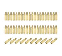 PATIKIL 50 Pièces M2 x 7+3 mm Écrous Hexagonaux En Laiton PCB Carte Mère Or | Ensemble de Vis En Acier, Pour Espacement Mâle-Femelle, Pour FPV Drone Quadcopter, et Écrous, Pour Ordinateur