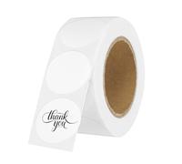 PATIKIL 500 étiquettes thermiques rondes, autocollants colorés de 2,5 cm de diamètre, pour impression thermique, décoration de bureau et de maison, agenda, liste de choses à faire, blanc.