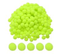 PATIKIL 500 Pièces Pompons Loisirs Creatifs, 1cm Diamètre Pompoms Artisanales Rondes Petits en Polyester, Boules Pelucheuses en Haute Élasticité pour Guirlandes, Franges, Jaune Fluo