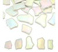 PATIKIL 500g/1.1LB Carreaux De Mosaique Ceramique Irreguliers, 0.79"-1.57" Carreaux De Mosaique Emaille Morceaux De Porcelaine Cassee Pierres En Vrac Pour DIY, Vert Brillant