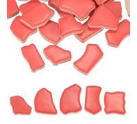 PATIKIL 500g/1.1LB Carreaux De Mosaique En Ceramique Irreguliers, 0.79"-1.57" Carreaux De Mosaique En Ceramique Eclatee Pierres En Vrac Pour DIY Artisanat Fabrication De Vases, Rouge
