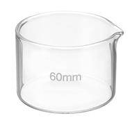 PATIKIL 50ml Crystallizing Dish, Borosilicate Glass Crystallizing Dished Avec Bec Fond Plat Lab Dish Evaporation Dishes Transparent Pour Laboratory Kitchen Science Classroom