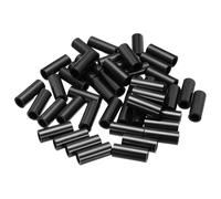 PATIKIL 50Pcs Entretoise ABS M8 x 12mm OD x 30mm L Rondelles d'Espacement Rondes en Plastique Noir, Écrou d'Écartement Non Fileté pour Vis, Boulons, Prise Électrique