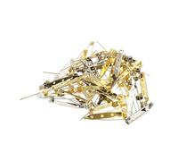 PATIKIL 50Pcs Épingles à Badges, 35mm Épingles de Sûreté Barrette Lot d'Épingles à Nom à Dos Plat Grandes pour Vêtements Loisirs Créatifs, Colorées