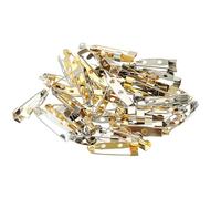 PATIKIL 50Pcs Épingles pour Badges, 25mm Épingles de Sûreté à Barrette en Gros avec Dos Plat pour Vêtements et Activités DIY, Colorées