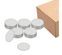 PATIKIL 50Pcs Étampage Métal naturel, 25mm Ronde Étampage Plaques Nom 304 Acier Inoxydable naturel Plaque Métal Disque Pour Gravure Laser Étampage Dog Tags Fabrication Clés, 25x1.1mm