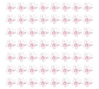 PATIKIL 50Pcs Papillons pour Créations, 1" Papillons en Organza avec Fil Métallique Et Paillettes pour DIY Décoration Maison Mariage Vêtements, Rose Clair