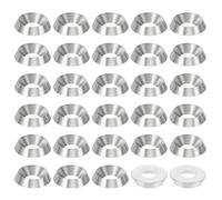 PATIKIL 50pcs Rondelle À Tête Fraisée M6 16mm Dia. CNC Rondelle Plate
