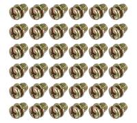 PATIKIL 50Pcs Vis Pale De De Plafond, 1/4"-20 x 5/16 Acier Au Carbone Phillips Pan Vis De Remplacement Moteur De De Plafond, Zinc Coloré