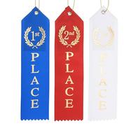 PATIKIL 51 pièces Rubans de récompense 1er 2ème 3ème Prix Bleu/Rouge/Blanc