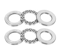 PATIKIL 51206 Roulements À Billes De Poussée 30x52x16mm, 2 Pcs Acier Chromé (GCr15) Miniature À Rangée Simple Rouleau Miniature Roulements À Billes Pour Systèmes De Convoyeur, Silver