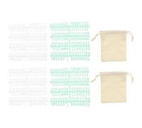 PATIKIL 588 Pièces Lettres En Plastique Tableau En Féutrine, Blanc/Vert Accessoires Tableau Alphabétique Compris Lettres Chiffres Sangle De Restriction Pour Café, Mariage, Anniversaire