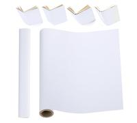 PATIKIL 59"x18.5" Couverture De Livre En Lin Tissu De Réparation Blanc