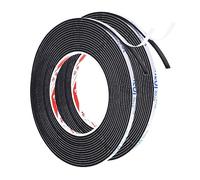 PATIKIL 5M/16.4ft Étanchéité Mousse Ruban, 2 Rouleaux 5mm Large 2mm Épais Unique Face Météo Décapage Porte Sceau Bande pour Fenêtre Porte Isolation, Noir