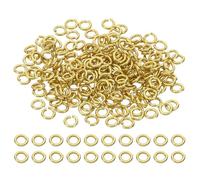 PATIKIL 5mm Anneaux Brisés Ouverts, 200Pcs Anneaux Ronds en Cuivre Massif Connecteurs pour Bijoux, Guirlandes en Cristal, Colliers, Boucles d'Oreilles, Porte-Clés, Artisanat Diy, Cuivre