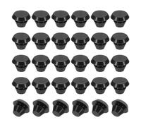 PATIKIL 5mm Diamètre Silicone Rond Snap, 30 Pièces en Type Verrouillage Mobilier Trou Bouchon Bouton Protecteur Couvercle Tête Convient pour Trou de 5mm, Noir