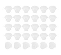 PATIKIL 5mm Diamètre Silicone Rond Snap, 30 Pièces en Type Verrouillage Mobilier Trou Bouchon Bouton Protecteur Couvercle Tête Convient pour Trou de 5mm, Translucide