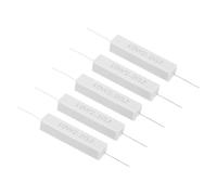 PATIKIL 5Pcs 2.2 Ohms Résistances, Kit de Résistance de Ciment en Céramique 10W, Tolérance 5% pour Adaptateurs D'Alimentation, Audio, Ordinateur, Circuit Imprimé Tv
