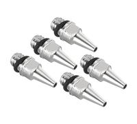PATIKIL 5Pcs Buse D'Aérographe de 0,5 mm en Laiton Uniquement - Pièces de Rechange et Accessoires pour Buse D'Aérographe - Projets Artistiques et Artisanaux
