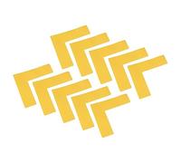 PATIKIL 5s Location Marquage Coin 4x4x1.2 Pouce 20 Paquet L Forme Plancher Marqueur pour Bureau Table Haut, Bureau, Entrepôt Plancher, Jaune