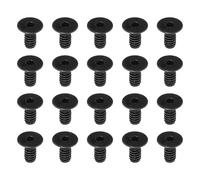 PATIKIL #6-32 x 1/4 Pouce Vis Tête Cylindrique Six Pans Creux, 20 Pack Boulons Fraisés Tête Plate Entraînement Hexagonal Vis Machine Filetage Complet Grossier Unc Oxyde Noir Grade 10.9