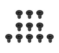 PATIKIL #6-32 x 5/16 Pouce Vis Tête Cylindrique Six Pans Creux, 10 Pack Boulons Fraisés Plats Tête Hexagonale Machine Entraînement Vis Complète Filetage Grossier Unc Oxyde Noir Grade 10.9