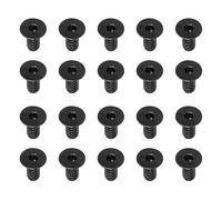 PATIKIL #6-32 x 5/16 Pouce Vis Tête Cylindrique Six Pans Creux, 20 Pack Boulons Fraisés Plats Tête Hexagonale Machine Entraînement Vis Complète Filetage Grossier Unc Oxyde Noir Grade 10.9