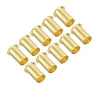 PATIKIL 6.3mm OD Insertion de Compression en Laiton, 10 Pcs Kit D'Assortiment de Raccords de Compression de Support de Tube D'Insertion pour Tuyau D'Air, D'Huile et D'Eau