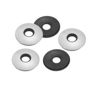 PATIKIL 6.3x19mm EPDM Rondelles d'Étanchéité Collées, 100 pièces 201 Acier Inoxydable Joint de Rondelles en Caoutchouc Néoprène pour l'Approvisionnement en Boulons Marins (#14x1/4")
