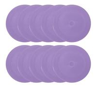 PATIKIL 6 inch Cones Plats,10 Pcs Marqueurs Points Petits Cones Plats pour Entrainement Football Basketball Pratique Agilite Equipement du Sport Entrainement, Purple