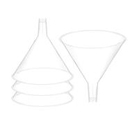 PATIKIL 6 Inch Entonnoir En Plastique 4 Pcs Entonnoir De Transfert Polyvalent A Large Ouverture Avec Bec Long Pour Remplir Bouteille D'eau Liquide Laboratoire Epices Poudre Huile
