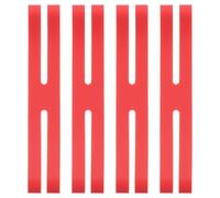 PATIKIL 6 Inch H Band Élastiques En Silicone, 5 Pcs Forts Élastiques En Silicone Bande Élastique Pour Livres Caméras Art Cuisine Emballage Exercice Sac Enveloppes, Rouge