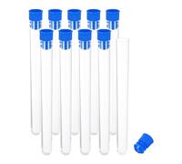 PATIKIL 6" Longueur Support de Rangement pour Aiguilles à Coudre en Plastique, 10 Pcs Étui Portatif de Tubes de Stockage de Cure-Dents d'Aiguille à Broder pour le Tricot Artisanal, Bleu
