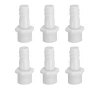 PATIKIL 6 Pack Raccord Réducteur en Plastique 1/2" Barb x G1/2" Male Thread | À Barbeaudage, Adaptateur Connecteur Raccord De Tuyau Pour Gaz Liquide Air Ligne Tuyauterie
