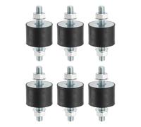 PATIKIL 6 Pcs 30x40mm Silentblocs En Caoutchouc Supports Antivibratoires M6 | En Caoutchouc, Montages Cylindriques Antivibratoires Avec Ecrous Pour Garage Moteur Compresseurs, Type VV
