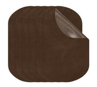PATIKIL 6 Pièces Patchs À Repasser 11 x 18 cm Patchs Ovales Marron Foncé | Pour Coude Genou Réparation Tissu Suédé Appliques, Pour Chemise Jean Veste Réparation Décoration Kit