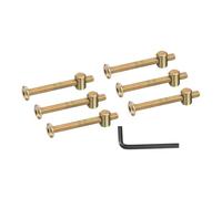 PATIKIL 6 Set Kit De Boulons Et Écrous Pour Lit Superposé, M6x60mm Boulons De Meubles À Tête Hexagonale À Entraînement Par Clé, Pièces De Rechange Pour Lits, Têtes De Lit, Chaises