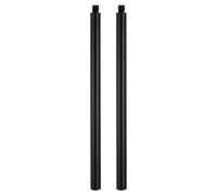 PATIKIL 6" Tige De Prolongation en Métal, 2 Pcs Filetage Femelle À Mâle 1/4"-20 0.31" Alliage D'Aluminium Léger Accessoire De Stabilisation Support Tube De Prolongation, Noir