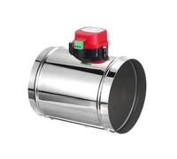 PATIKIL 6" Volet de Conduit, Volet de Réglage Motorisé en Acier Inoxydable pour la Régulation du Volume d'Air Hvac, Contrôle du Volet Anti-Retour pour Système de Ventilation Hvac, Ac 24V