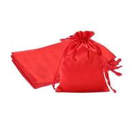 PATIKIL 6 X 8 Inch Sacs En Satin Avec Cordon 3 Pcs Sachets Cadeaux En Soie Avec Cordon Pochette Pour Bijoux Bonbons Mariage Noël Anniversaire Pâques Rouge