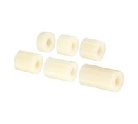 PATIKIL 60 Paquet Rond Entretoise Rondelle Ensemble 5 8 10 12 15 20mm Beige | Nylon, Longueur pour M5 Vis, Bloc 3D Imprimante TV Paroi Soutien Électrique Sortie