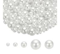 PATIKIL 600 Pcs 4/6/8/12/14mm Perles Pour Remplissage De Vases Blanc