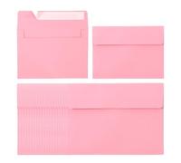PATIKIL 60Pack Enveloppes A2, Enveloppes D'Invitation Rose Auto-Adhésives Pour Cartes Postales Cartes De Voeux Mariage Photos Annonces Envoi, Taille 14.6 x 11.1cm
