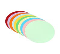 PATIKIL 60pcs Carton Papier Rond à Dessin 230g/m², 25cm Papier Cartonné Circles Tranches, Cartonnette Épaise pour Fête Décoration Bricolage Artisanat Arts Peinture Écriture, 10 Couleurs