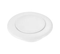 PATIKIL 68mm OD Trou Bouchons, 1 Paquet PVC Rond Tube Poste verrouilage Couverture Tube Insert Terminal Capuchons pour Tube Ligne Protection, Couvercle De Tuyau De Ventilation, Blanc