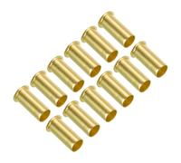 PATIKIL 6mm ID 8mm OD Insertion de Compression en Laiton, 12 Pcs Kit D'Accessoires de Raccord de Compression de Support de Tube D'Insertion pour Tuyau D'Air D'Huile D'Eau