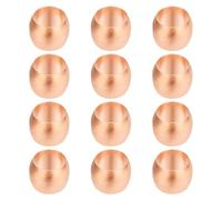 PATIKIL 6mm Tube Embouts de Manchons de Compression OD, 12Pcs Kit d'Assortiment de Raccords à Compression de Raccords de Virole en Cuivre pour Gaz d'Eau d'Air