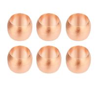 PATIKIL 6mm Tube Embouts de Manchons de Compression OD, 6Pcs Kit d'Assortiment de Raccords à Compression de Raccords de Virole en Cuivre pour Gaz d'Eau d'Air