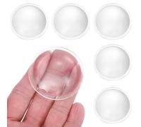 PATIKIL 6Pcs Diamètre 50mm Lentille Optique Acrylique Plate Convexe, Hauteur 15mm